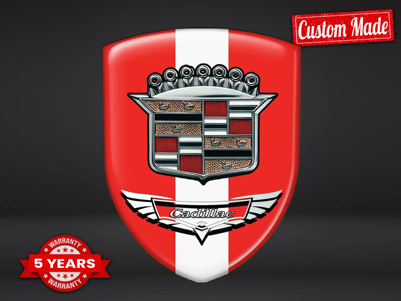 Cadillac Badges Bombés Durable Max Stylé Pro Performance ST
